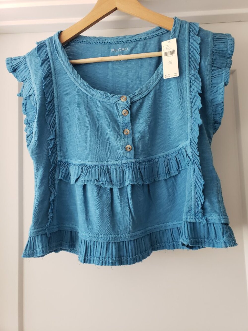 ANTHROPOLOGIE PILCRO COTTON TOP SIZE XXS